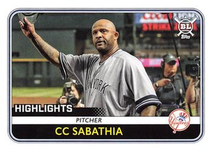 #288 CC Sabathia - New York Yankees - 2020 Topps Big League Baseball