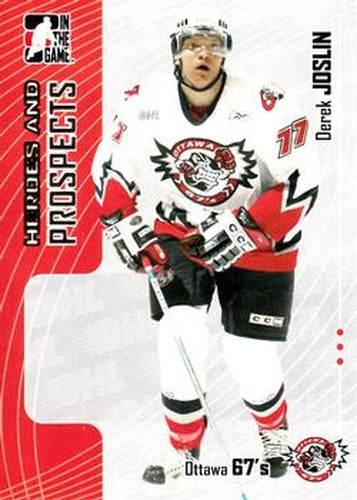 #288 Derek Joslin - Ottawa 67's - 2005-06 In The Game Heroes and Prospects Hockey