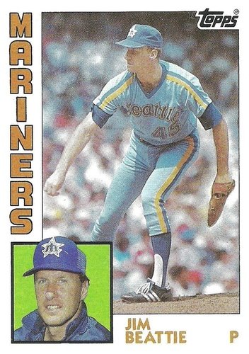 #288 Jim Beattie - Seattle Mariners - 1984 Topps Baseball
