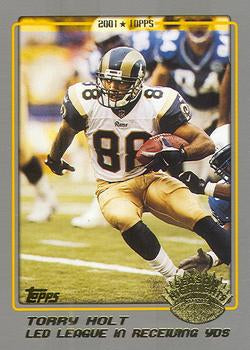 #288 Torry Holt - St. Louis Rams - 2001 Topps Football