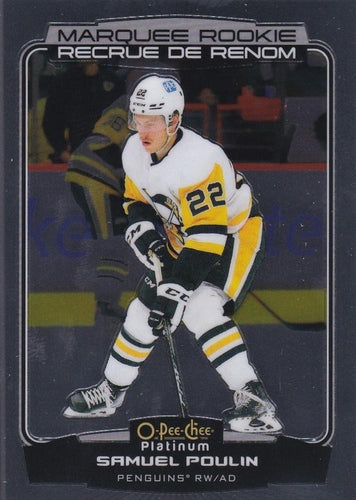 #288 Samuel Poulin - Pittsburgh Penguins - 2022-23 O-Pee-Chee Platinum Hockey