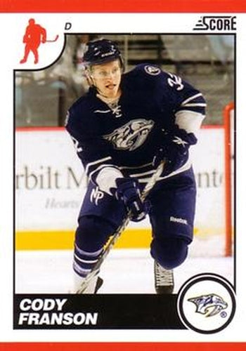 #288 Cody Franson - Nashville Predators - 2010-11 Score Hockey