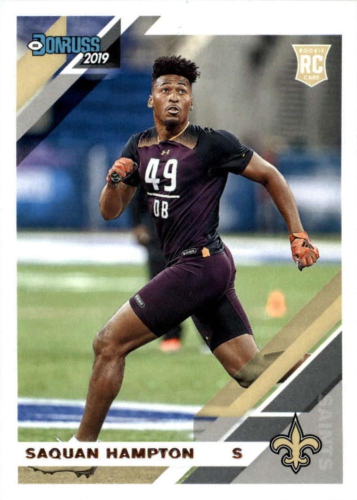 #288 Saquan Hampton - New Orleans Saints - 2019 Donruss Football