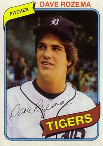#288 Dave Rozema - Detroit Tigers - 1980 Topps Baseball