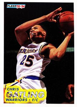 #288 Chris Gatling - Golden State Warriors - 1993-94 Fleer Basketball