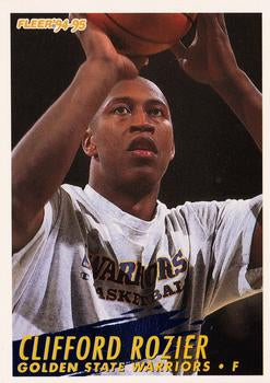 #289 Clifford Rozier - Golden State Warriors - 1994-95 Fleer Basketball