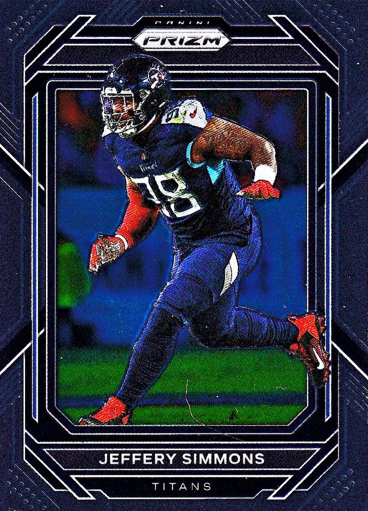 #289 Jeffery Simmons - Tennessee Titans - 2022 Panini Prizm Football