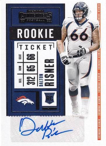 #289 Dalton Risner - Denver Broncos - 2020 Panini Contenders Football
