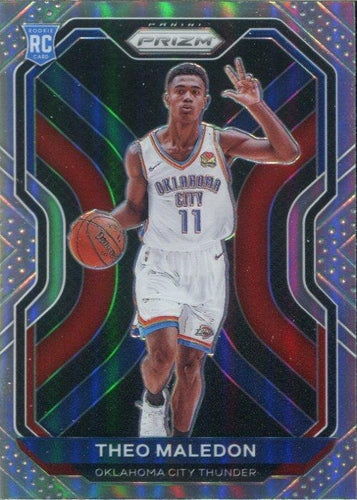 #289 Theo Maledon - Oklahoma City Thunder - 2020-21 Panini Prizm - Silver Prizms Basketball