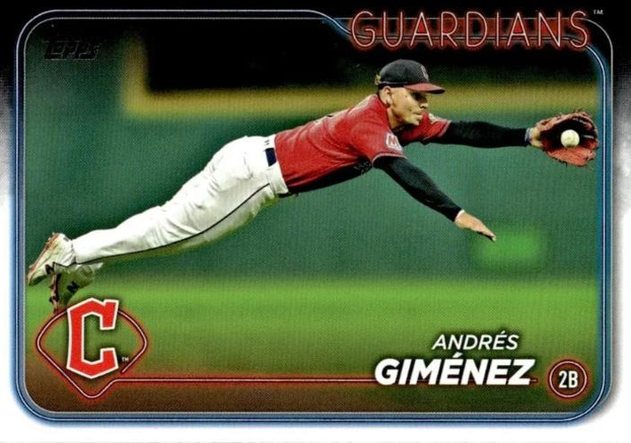 #289 Andrés Giménez - Cleveland Guardians - 2024 Topps Baseball