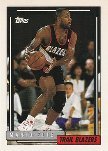 #289 Mario Elie - Portland Trail Blazers - 1992-93 Topps Basketball