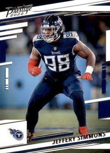 #289 Jeffery Simmons - Tennessee Titans - 2022 Panini Prestige Football