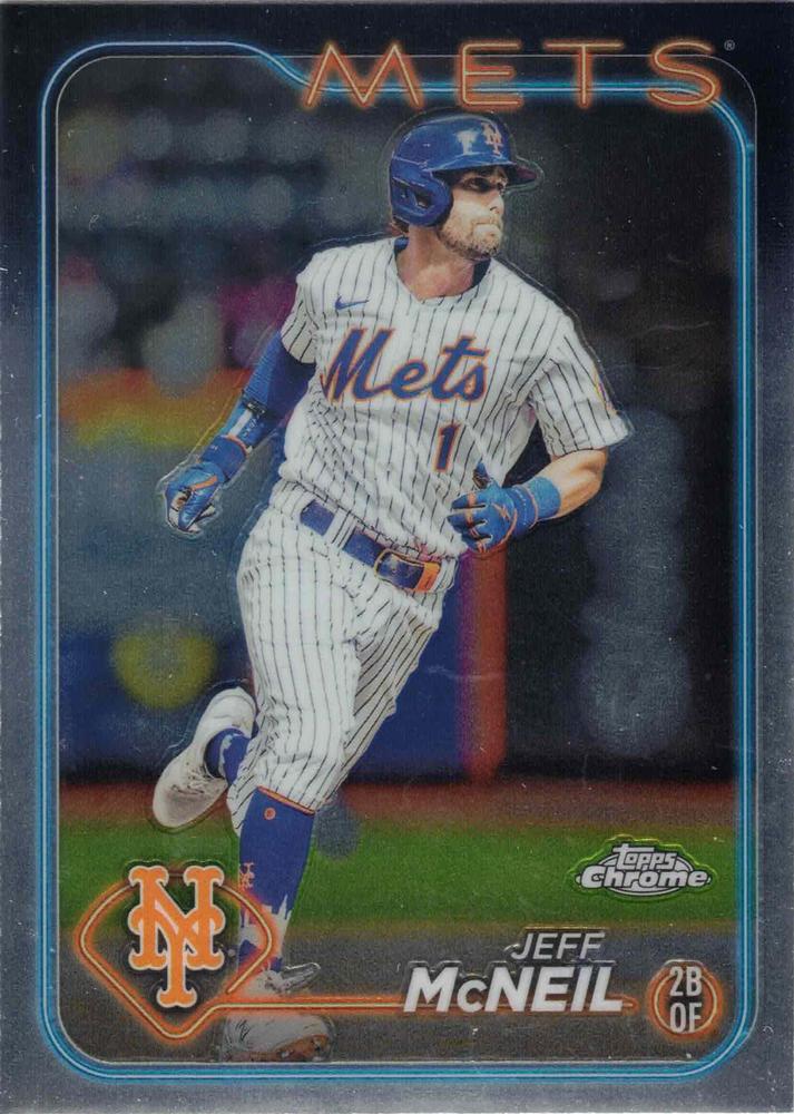 #289 Jeff McNeil - New York Mets - 2024 Topps Chrome Baseball
