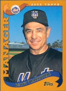 #289 Bobby Valentine - New York Mets - 2002 Topps Baseball