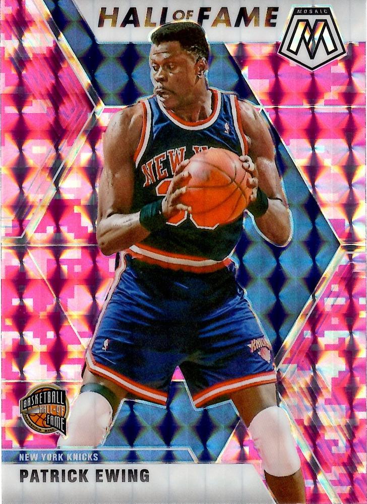 #289 Patrick Ewing - New York Knicks - 2019-20 Panini Mosaic - Camo Pink Basketball