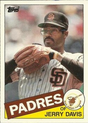 #28T Jerry Davis - San Diego Padres - 1985 Topps Traded Baseball
