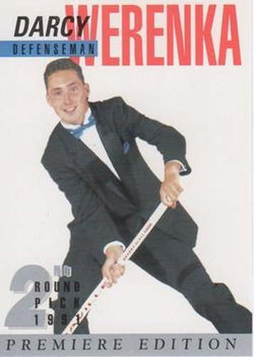 #28 Darcy Werenka - 1991 Arena Draft Picks French Hockey