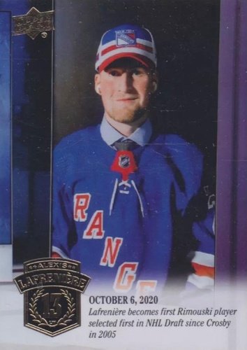 #28 Alexis Lafreniere - New York Rangers - 2020-21 Upper Deck Alexis Lafreniere Collection Hockey