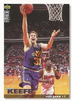 #28 Adam Keefe - Utah Jazz - 1995-96 Collector's Choice Basketball