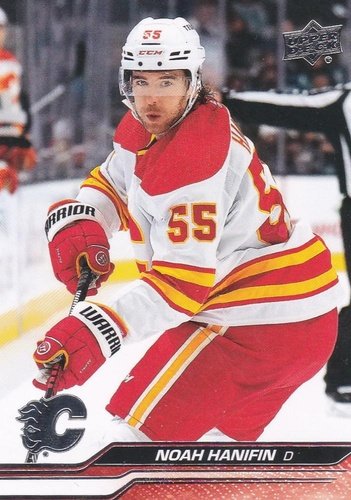 #28 Noah Hanifin - Calgary Flames - 2023-24 Upper Deck Hockey