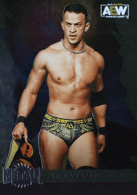#28 Ricky Starks - 2022 SkyBox Metal Universe AEW Wrestling