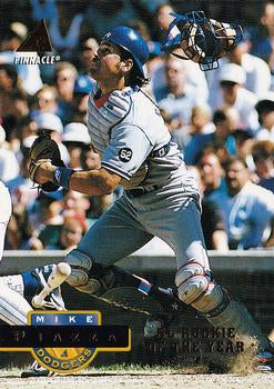 #28 Mike Piazza - Los Angeles Dodgers - 1994 Pinnacle Baseball