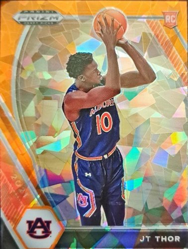 #28 JT Thor - Auburn Tigers - 2021 Panini Prizm Draft Picks - Orange Ice Basketball