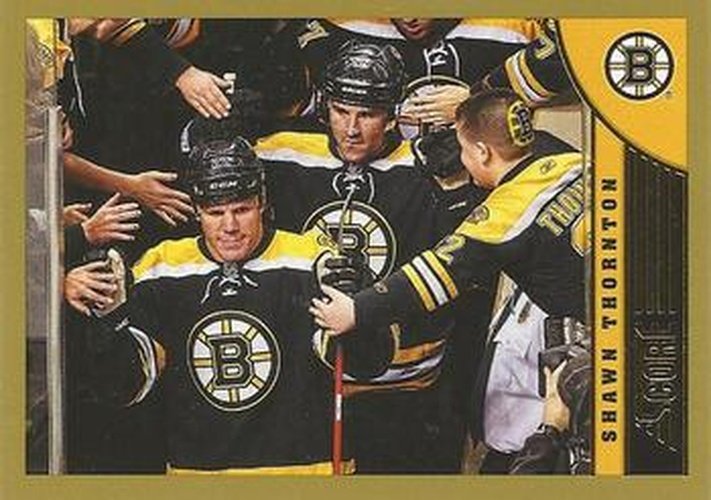 #28 Shawn Thornton - Boston Bruins - 2013-14 Score - Gold Hockey