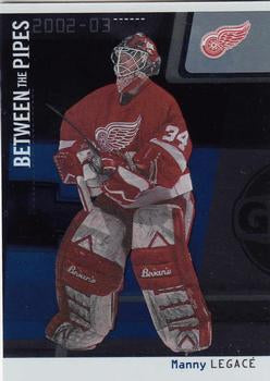#28 Manny Legace - Detroit Red Wings - 2002-03 Be a Player Between the Pipes Hockey