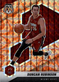 #28 Duncan Robinson - Miami Heat - 2020-21 Panini Mosaic - Mosaic Reactive Orange Basketball