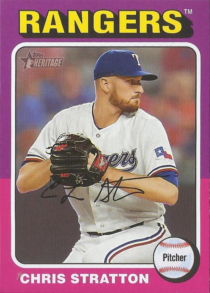 #28 Chris Stratton - Texas Rangers - 2024 Topps Heritage Baseball
