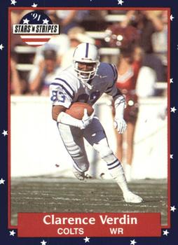 #28 Clarence Verdin - Indianapolis Colts - 1991 Fleer Stars 'n Stripes Football