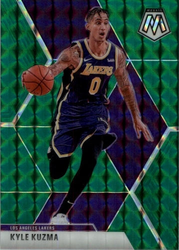 #28 Kyle Kuzma - Los Angeles Lakers - 2019-20 Panini Mosaic - Green Prizm Basketball