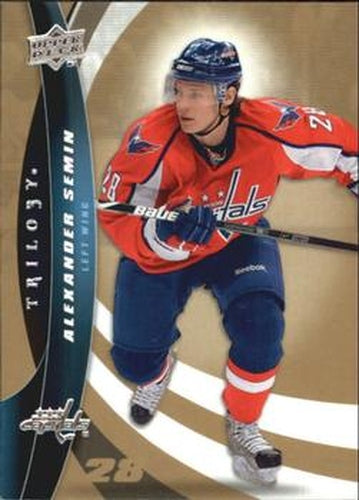 #28 Alexander Semin - Washington Capitals - 2009-10 Upper Deck Trilogy Hockey