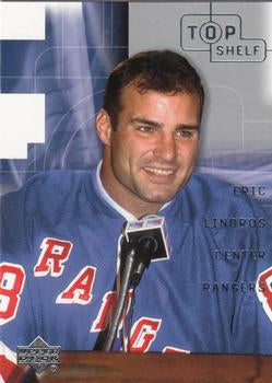 #28 Eric Lindros - New York Rangers - 2001-02 Upper Deck Top Shelf Hockey
