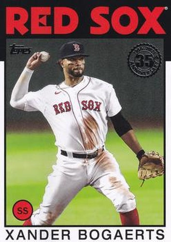 #86B-28 Xander Bogaerts - Boston Red Sox - 2021 Topps - 1986 Topps Baseball 35th Anniversary Series One Baseball