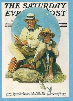 #28 Fishing - 1993 Comic Images Norman Rockwell Saturday Evening Post