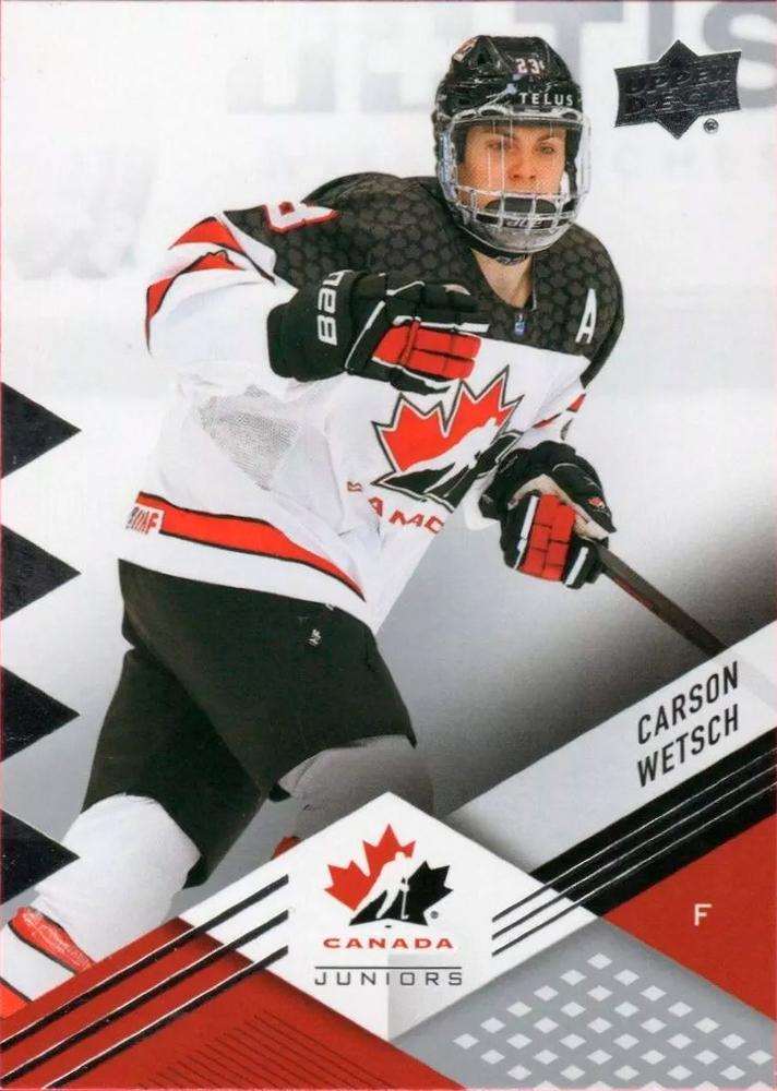 #28 Carson Wetsch - Canada - 2024 Upper Deck Team Canada Juniors Hockey