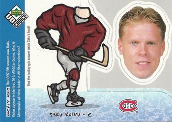 #BH28 Saku Koivu - Montreal Canadiens - 1998-99 UD Choice - Bobbing Head Hockey