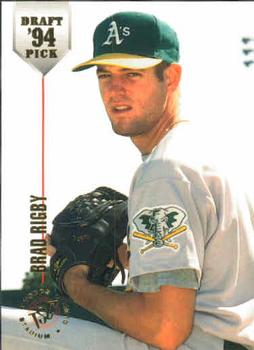 #28 Brad Rigby - Oakland Athletics - 1994 Stadium Club Draft Picks Baseball