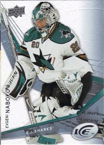#28 Evgeni Nabokov - San Jose Sharks - 2008-09 Upper Deck Ice Hockey