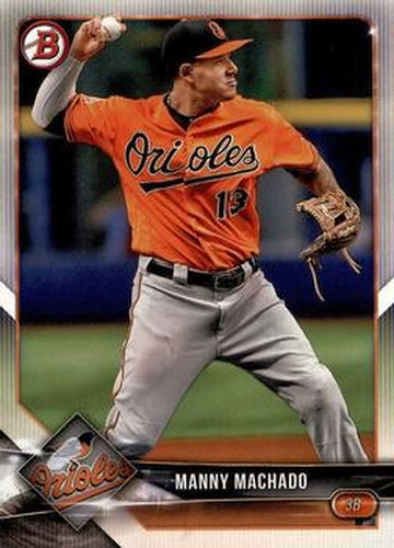 #28 Manny Machado - Baltimore Orioles - 2018 Bowman Baseball