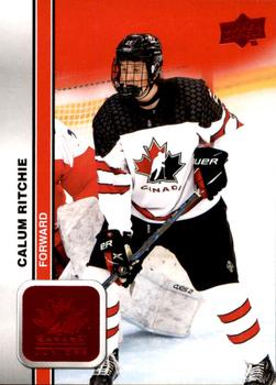 #28 Calum Ritchie - Canada - 2023 Upper Deck Team Canada Juniors - Red Foil Hockey