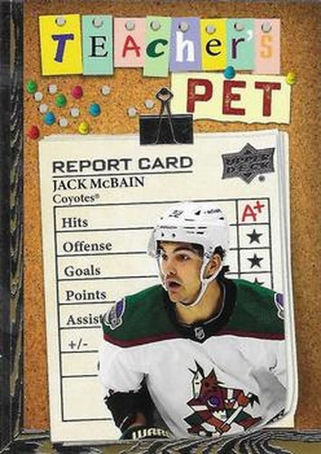 #TP-28 Jack McBain - Arizona Coyotes - 2023-24 Upper Deck - Teacher's Pet Hockey