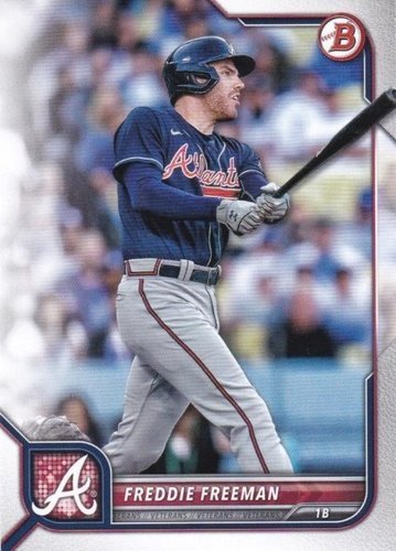 #28 Freddie Freeman - Atlanta Braves - 2022 Bowman Baseball