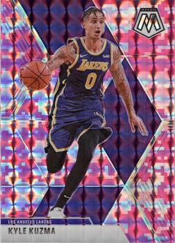 #28 Kyle Kuzma - Los Angeles Lakers - 2019-20 Panini Mosaic - Camo Pink Basketball