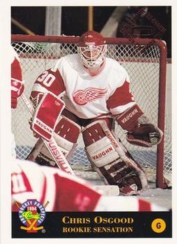 #28 Chris Osgood - Adirondack Red Wings - 1994 Classic Pro Hockey Prospects Hockey
