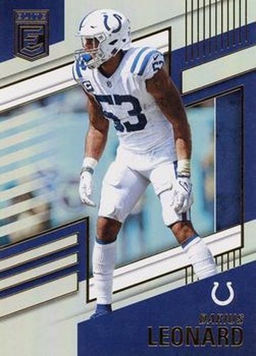#28 Darius Leonard - Indianapolis Colts - 2022 Donruss Elite Football