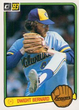 #28 Dwight Bernard - Milwaukee Brewers - 1983 Donruss Baseball