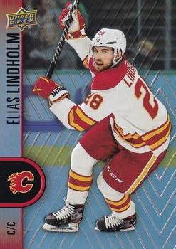 #28 Elias Lindholm - Calgary Flames - 2022-23 Upper Deck Tim Hortons Hockey